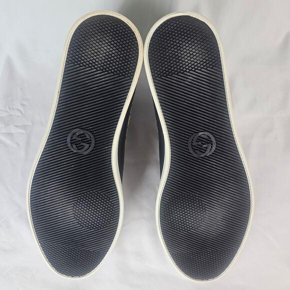 Gucci High Top Sneakers GG Monogram Leather Men’s 12.5 Luxury Streetwear - Picture 7 of 7